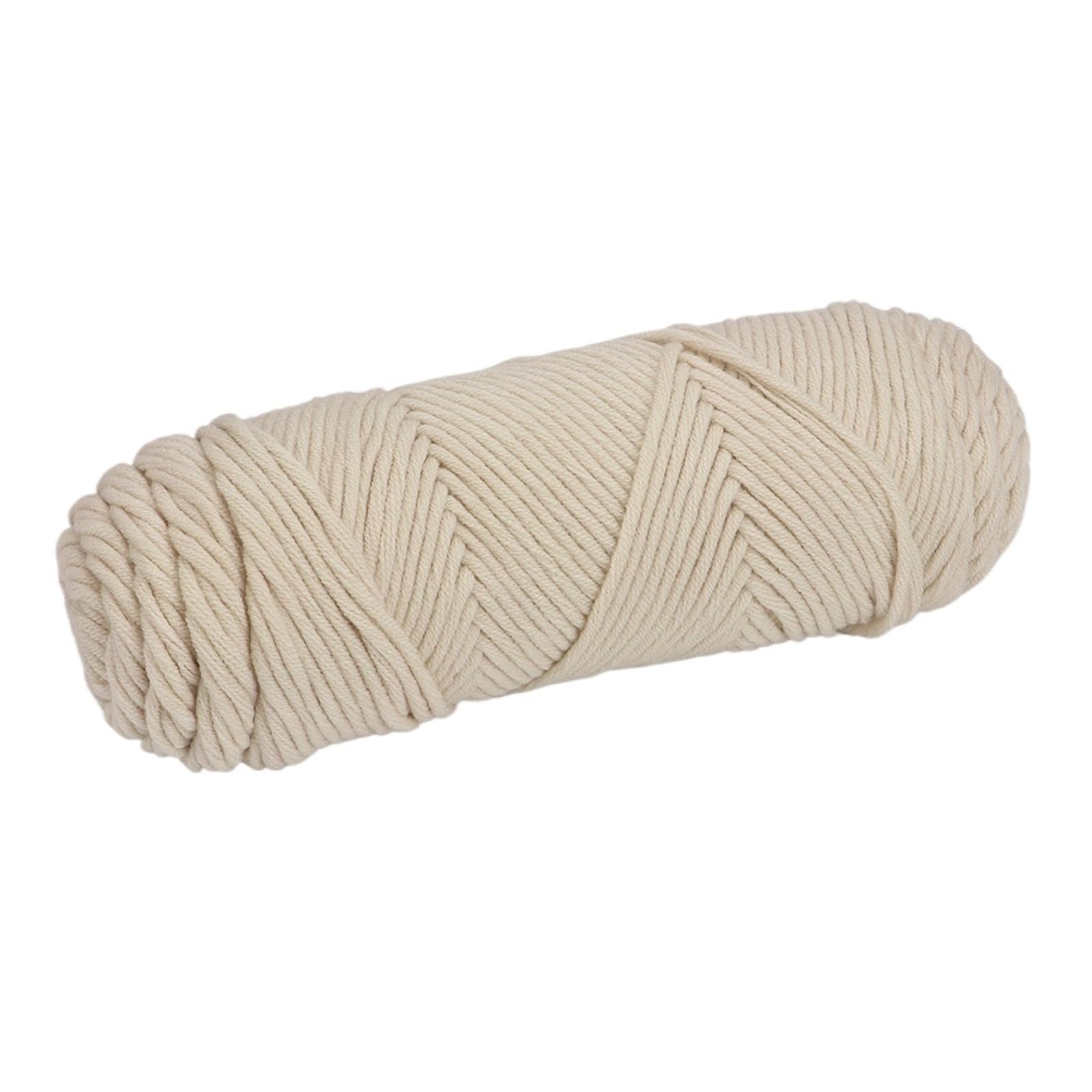 tianwandong 5 szt. Przędza bawełniana 17,63 uncji/500 g, lekka, gruba przędza czesankowa na drutach szydełkowy szalik sweter splot nici(21 Beige)