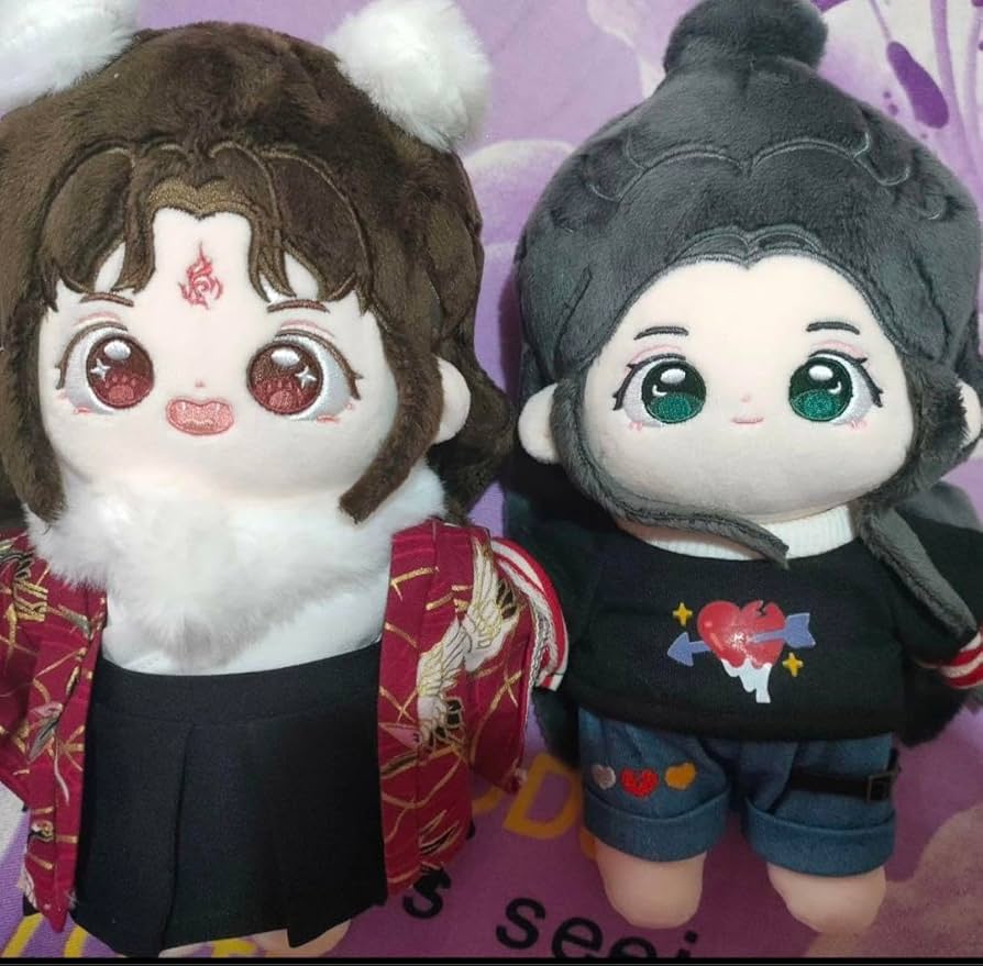 人査反派自救系統　沈清秋・洛氷河　ぬいぐるみセット Amazon.co.jp: 20cm 人渣反派自救系统 ぬいぐるみ本体 洛氷河 沈清秋