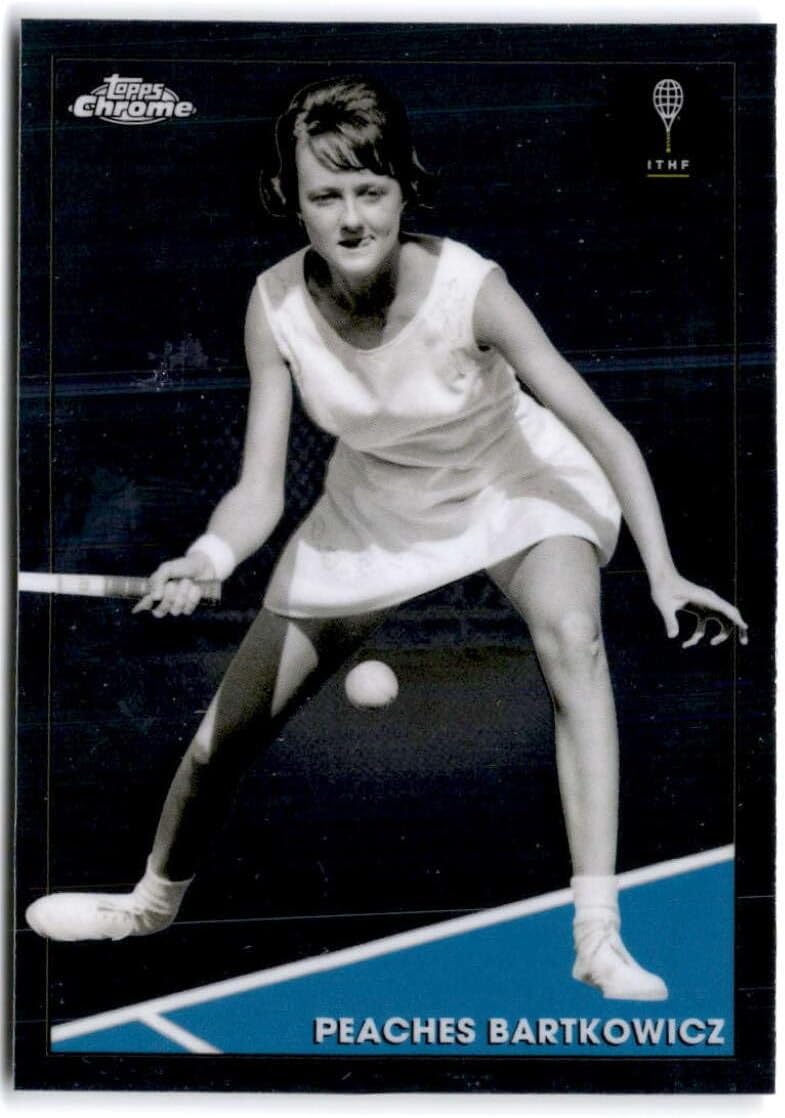 2021 Topps Chrome 3 Peaches Bartkowicz Tennis Trading Card