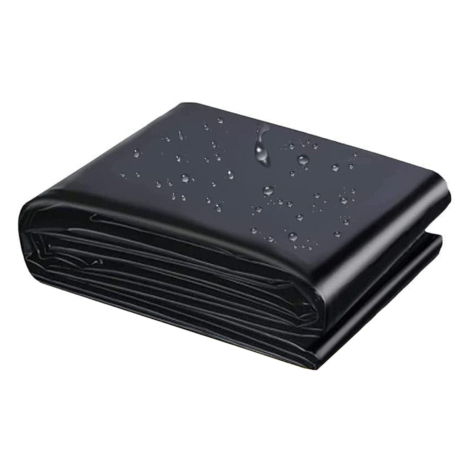 Gaommini Black Pond Liner Waterproof Pond Lining 1x6m 3x7m 4x4m 5x8m 6x10m, Fish Ponds Membrane for Outdoor Koi Ponds and Water Garden - HDPE 0.2mm Thick Underlay(1x8m(3.3x26.2ft))