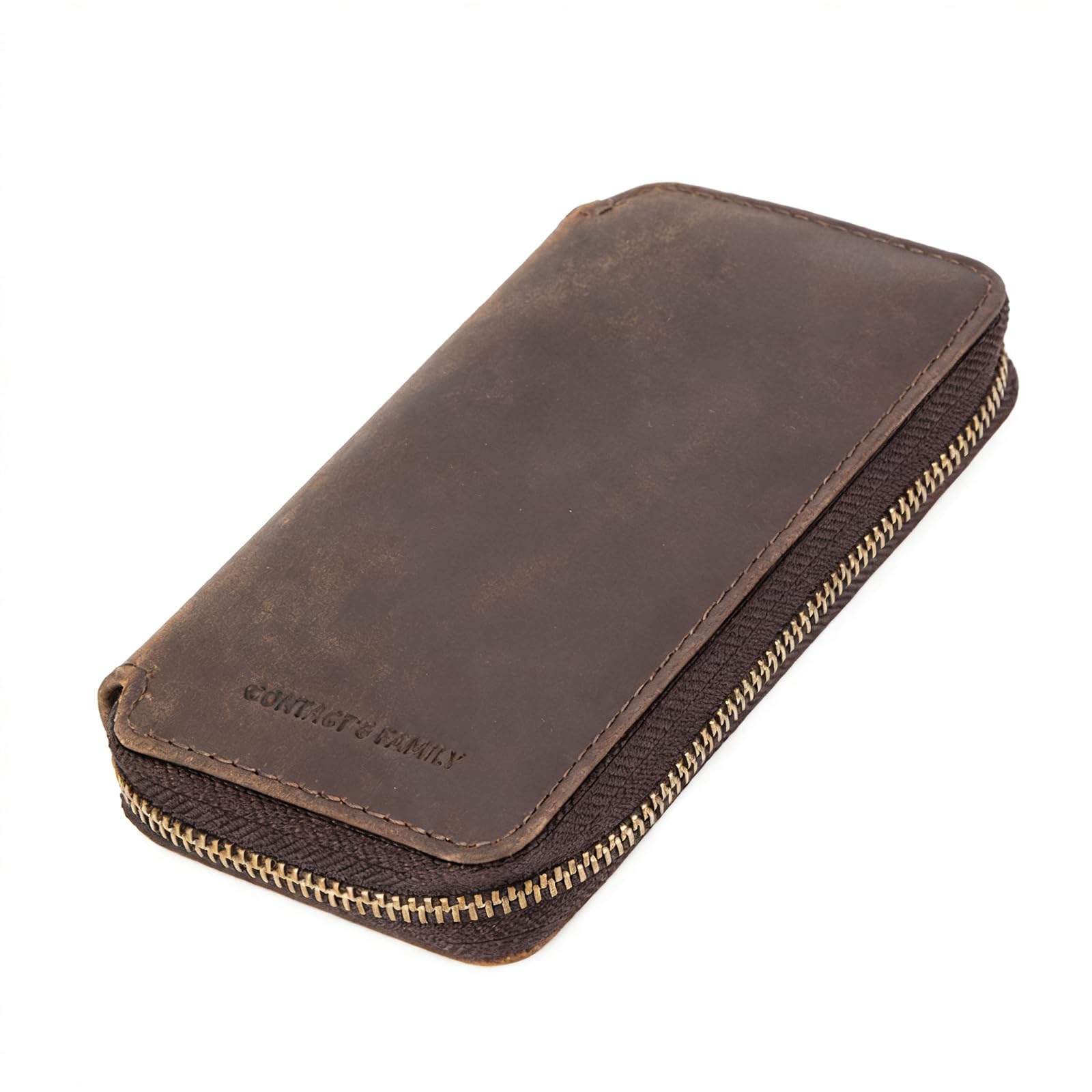 QUXVUIS Watch Travel Pouch With Unique Holds Two Watches Easily Slide Into Leather Case Offering Vintage Style Stitching Cowhide