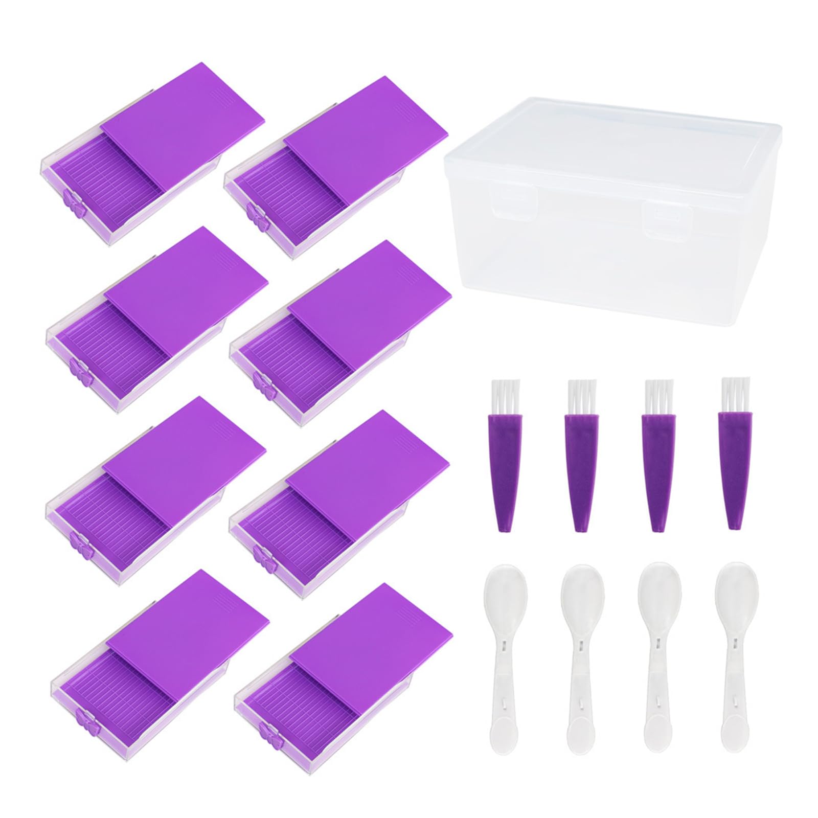 Snorvixre Efficient Multiple Compartment Beads Painting Sifting Tray and Storage Organizers Box for Craft Projects Craft Organizers