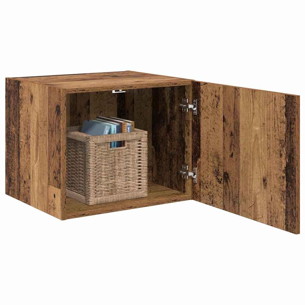 vidaXL Wall Cabinet Old wood 50 x 42.5 x 40 cm Engineered wood, Modern Living Room Cabinet, Rectangular Design, Ample Storage, Durable Engineered Wood, Stylish Minimalist Solutions