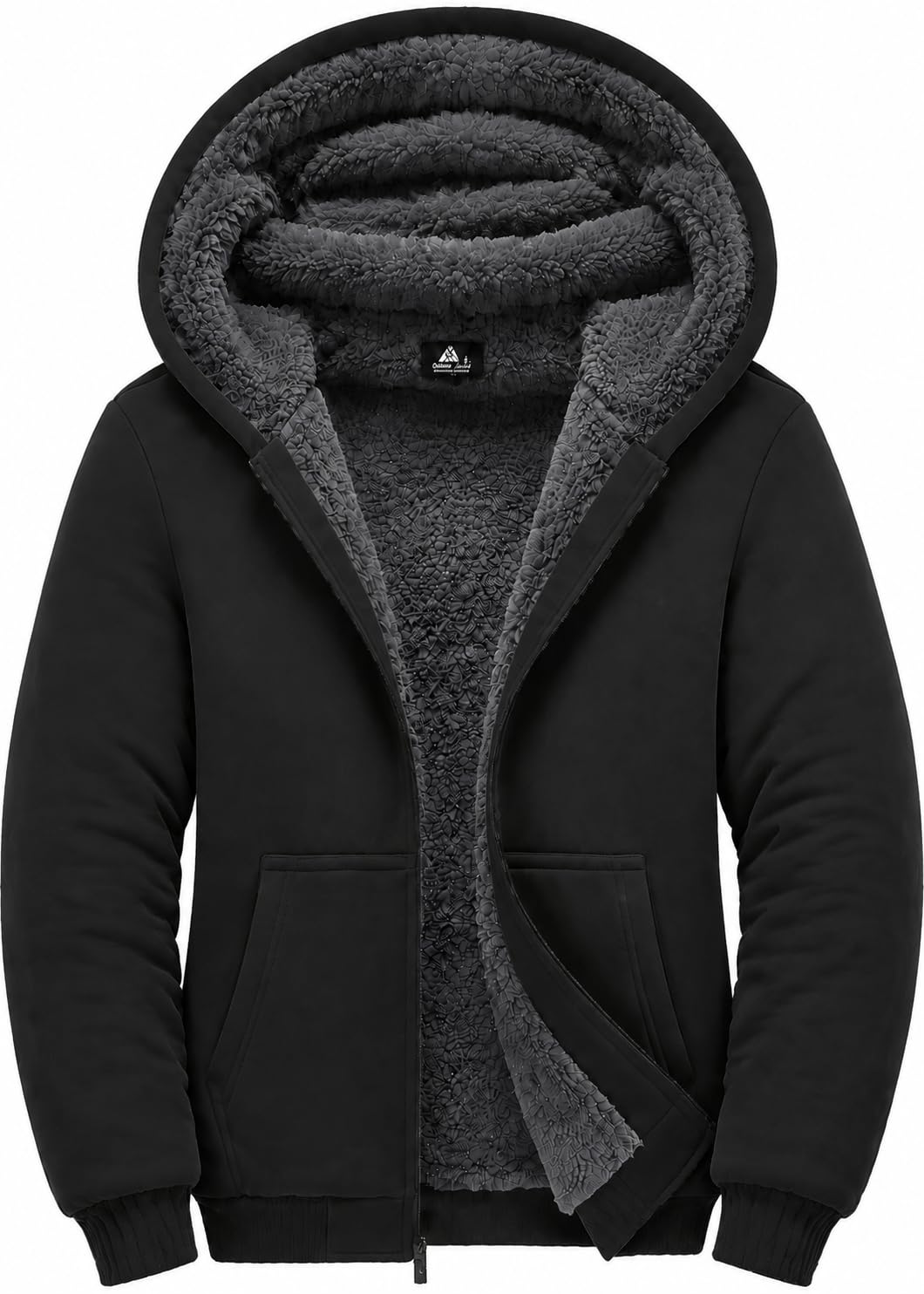 GEEK LIGHTING Boys Sherpa Lined Hoodie Kids Fleece Jacket Sweatshirt