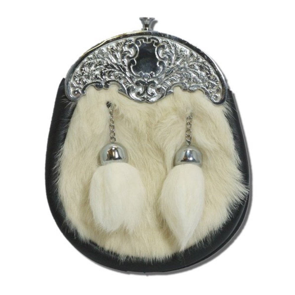 The Scotland Kilt Company Boys Kids Full Dress Sporran with Ornate Cantle with Chain