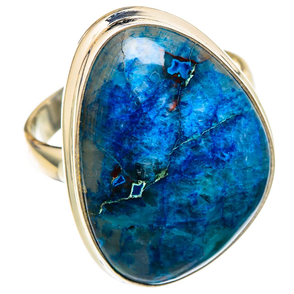 Ana Silver Co Large Chrysocolla Ring Size T (925 Sterling Silver)