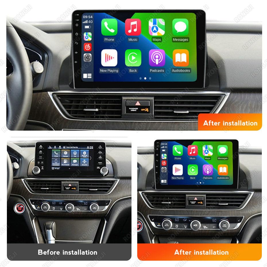 10.1 Inch Android Car Stereo For Honda Accord 2018-2022 With 360 Camera & Wireless CarPlay