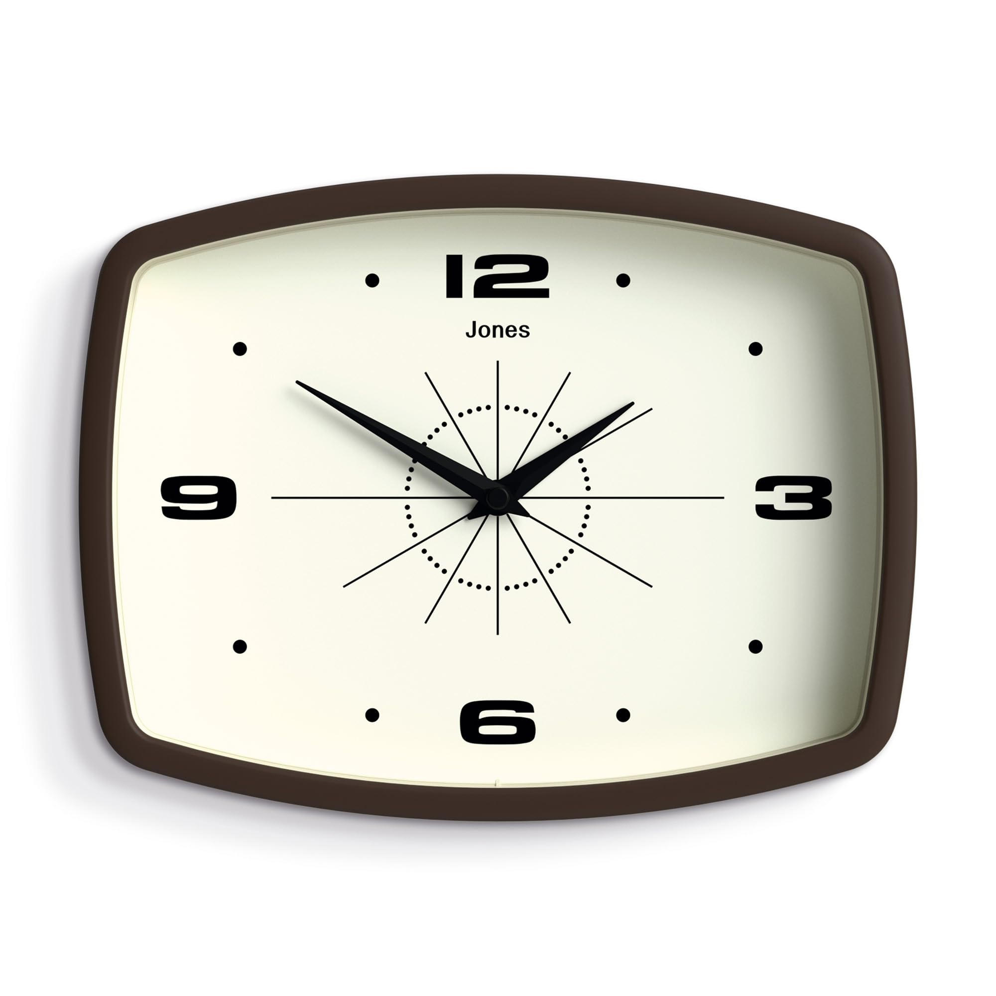JONES CLOCKS® Movie wall clock, Brown, 25cm