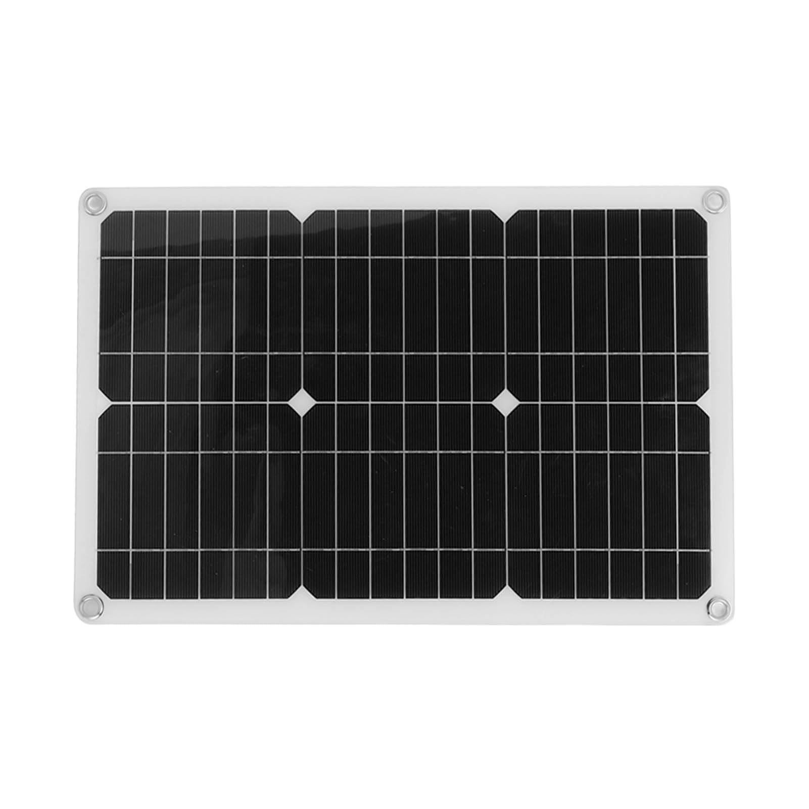 YWBL-WH Panel Solar Cargador Monocristalino 20W 18V con Caja de Batería for