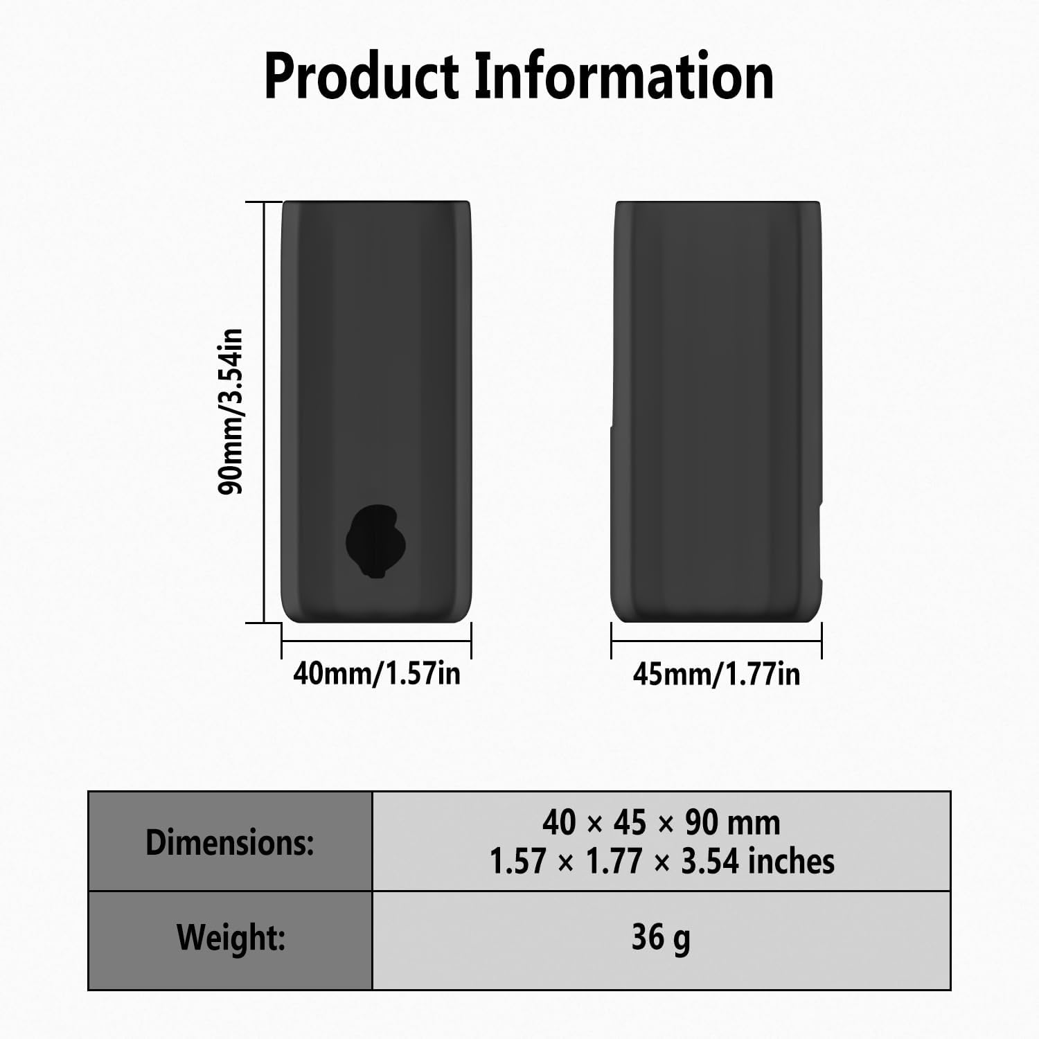 Geiomoo Silicone Case for Skullcandy 360 ANC, Soft Flexible Scratch Resistant Protective Cover with Carabiner (Black) - Image 3