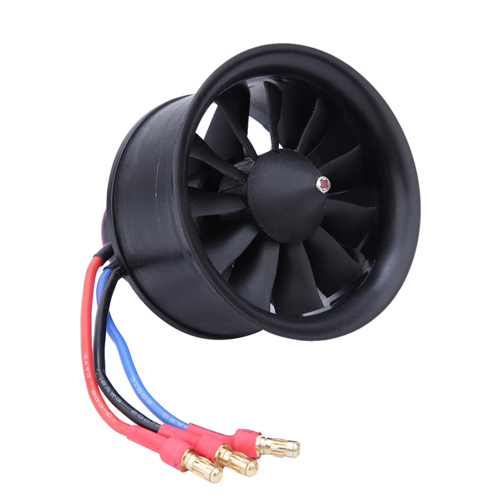 Hélice de avión RC 50 mm 11 Palas Hélice compuesta Duradera y Liviana de Alto Rendimiento para Modelo de avión RC Motor sin escobillas D2627 4900KV 4300KV (KV4900 ZS DF 50 uds.)