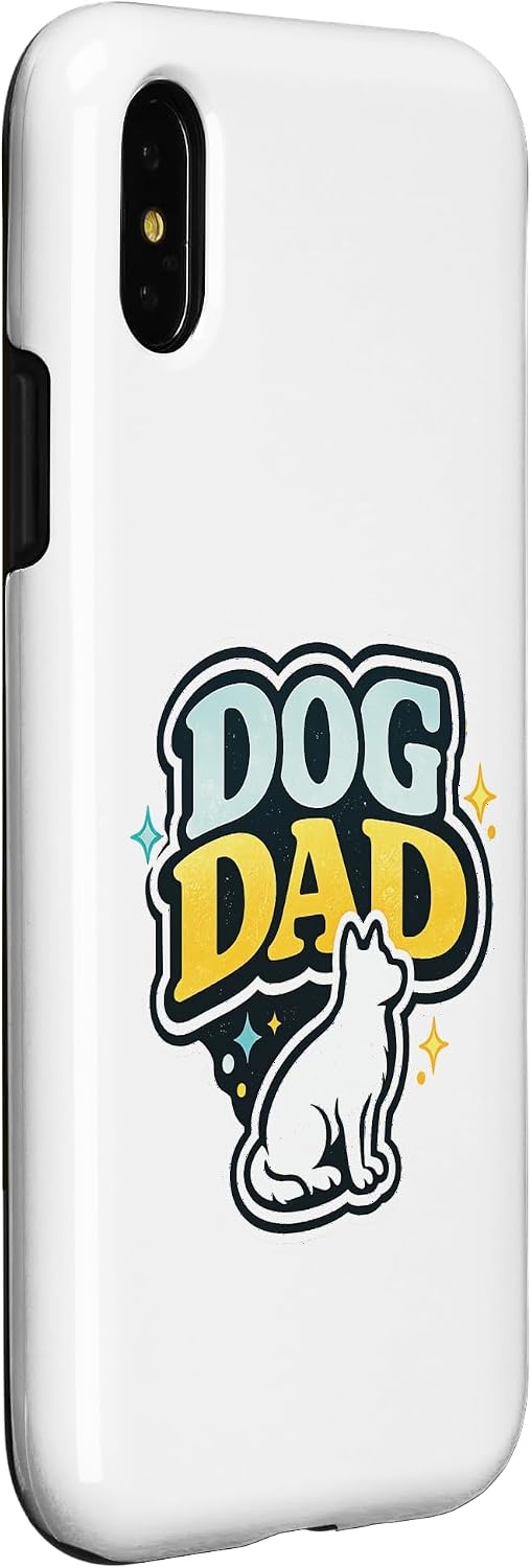 Dog Dad Vintage Style Cat Lover Artwork Case for iPhone X/XS image 3