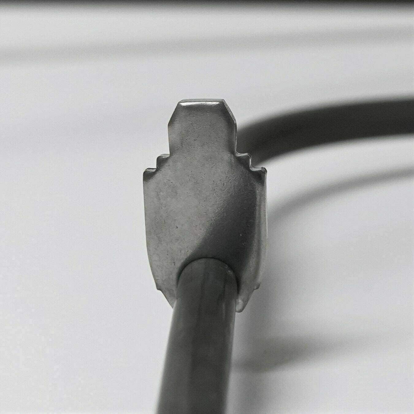 Close-up of the heating element's terminal end