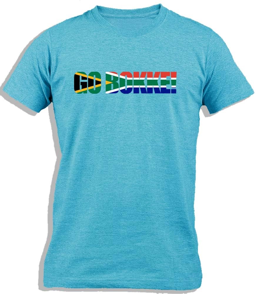 Ay Cabron™ Go Bokke! | Sprinboks Rugby Fan Support Team | Flag of South Africa | South African Flag Cotton T-Shirt For Men
