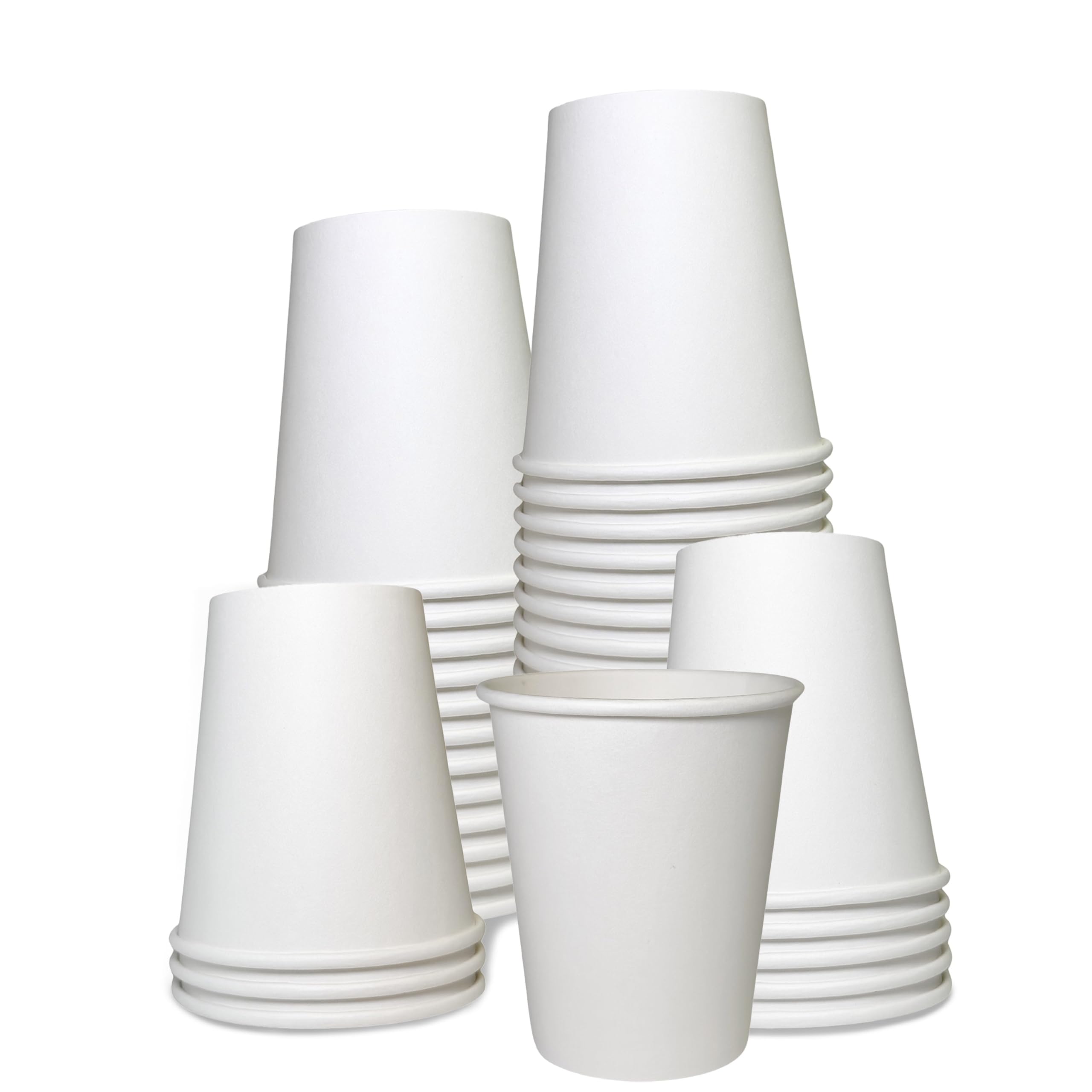 Bicchieri di carta usa e getta da 226,8 g, per bevande calde, tè, caffè, cappuccino, cioccolata calda, chai, chai, latte macchiato, tazza calda, ufficio, ristoranti, salotti, confezione da 500