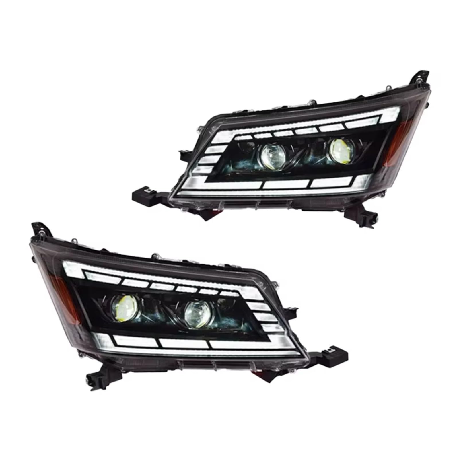 Compatibile Con Toyota Per Hiace 2019-2020 Fari DRL Indicatori Di Direzione Abbaglianti Angel Eye Lente Del Proiettore 2 Pezzi Gruppo Fari Abete