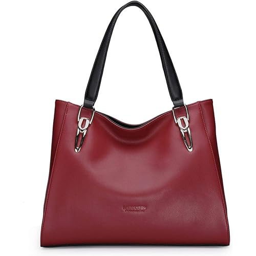 Women Genuine Leather Handbag for Women Tote Purse Top Handle Satchel Shoulder Bag