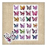 stickers papillon chambre fille Matériau durable : Papier autocollant adhésif de haute qualité, non résistant à l'eau.