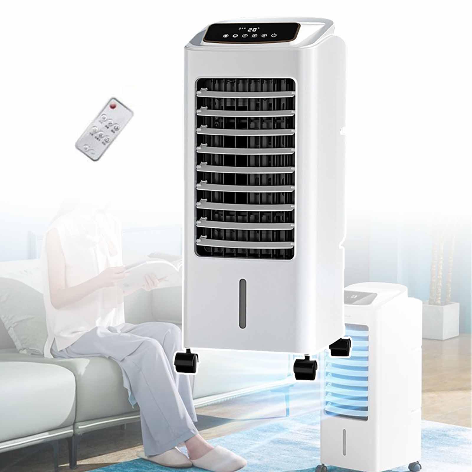 GTHTUHFD 80W Portable Cooler & Air Purifier With 6.5L Water Tank, 24H Timer, 3-Speed Fan, For Room Office Dormitories