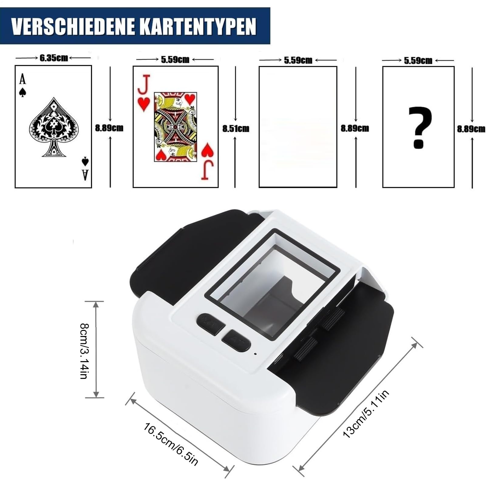 Distributeur Automatique De Cartes - Mélangeur de Cartes Électrique pour 1 | 2 Jeux de Tarot - Dispositif De Mélange Pour Tarot - Pour Les Jeux En , Les Fêtes, Les Pique-Niques, Le Camping, Les T