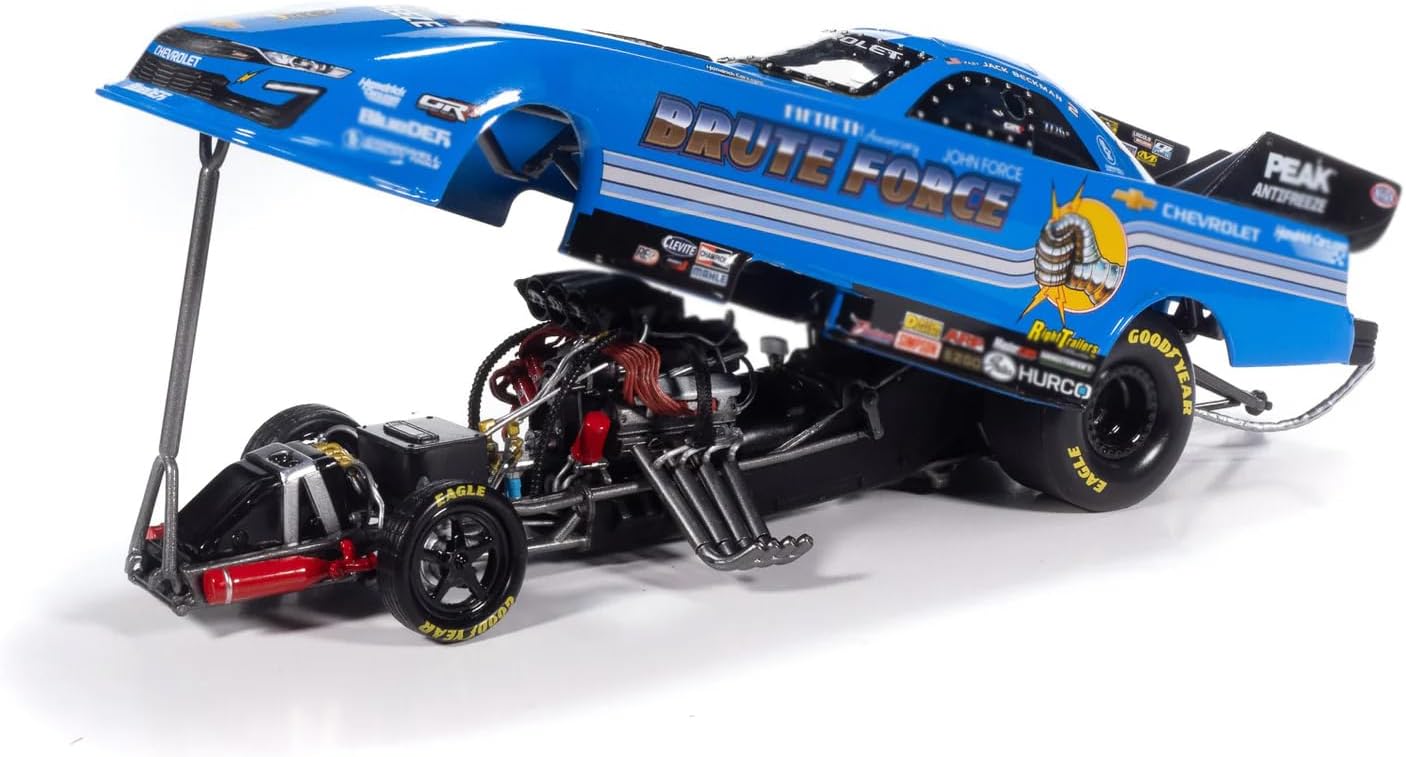 SS Funny Car Jack Beckman Brute Force Tribute (2025) "John Force Racing Limited Edition 1/24 Diecast Model by Auto World AWN051
