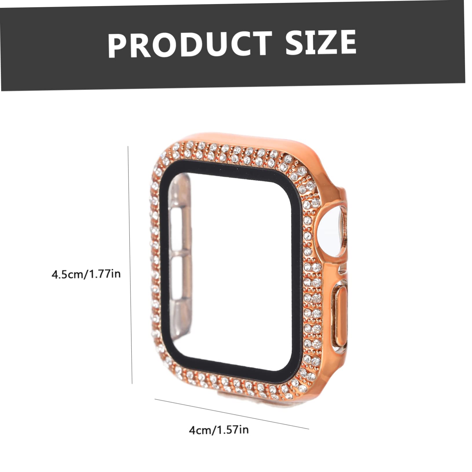 Uonlytech 4 Sets – Kratzfeste Smartwatch-hülle Glitzernde Uhrenabdeckung Für Einfache Installation Vollständiges Entfernen des Zugriffs Auf Die Tasten 5 Stück X 4