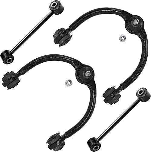 Miniatura 220 de Detroit Axle - Brazos de control delanteros inferiores con rótula + barras estabilizadoras de repuesto para Chrysler Dodge Intrepid 300M Concorde