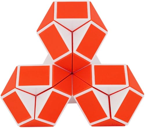 Miniatura 5 de Mipartebo Rompecabezas de cubo mágico de serpiente giratoria, 24 cuñas, tamaño grande, juguetes de serpiente, regalo de fiesta, relleno de bolsas de