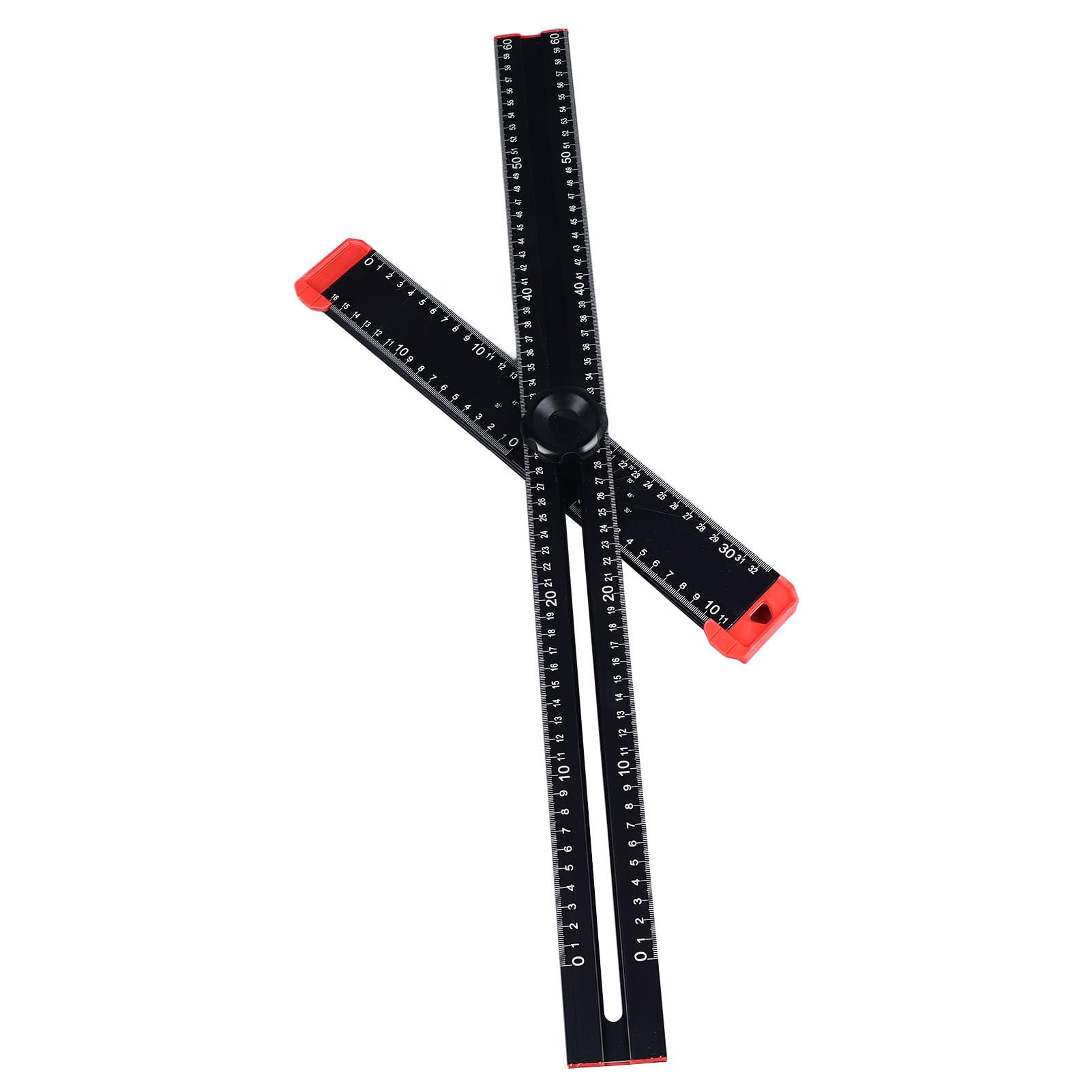 Jeanoko Strumento di Misurazione Quadrato a T Regolabile in Lega di Alluminio Efficiente per la Lavorazione del Legno 60 Cm per Architetti