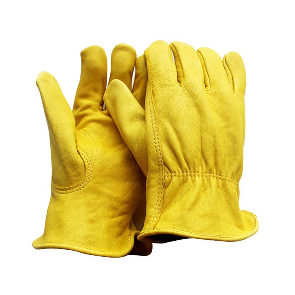 Guanti Da Giardinaggio In Vera Pelle Made In Germany – Modello Con Doppio Palmo E Protezione Spine – Taglia Unica 10 - 3