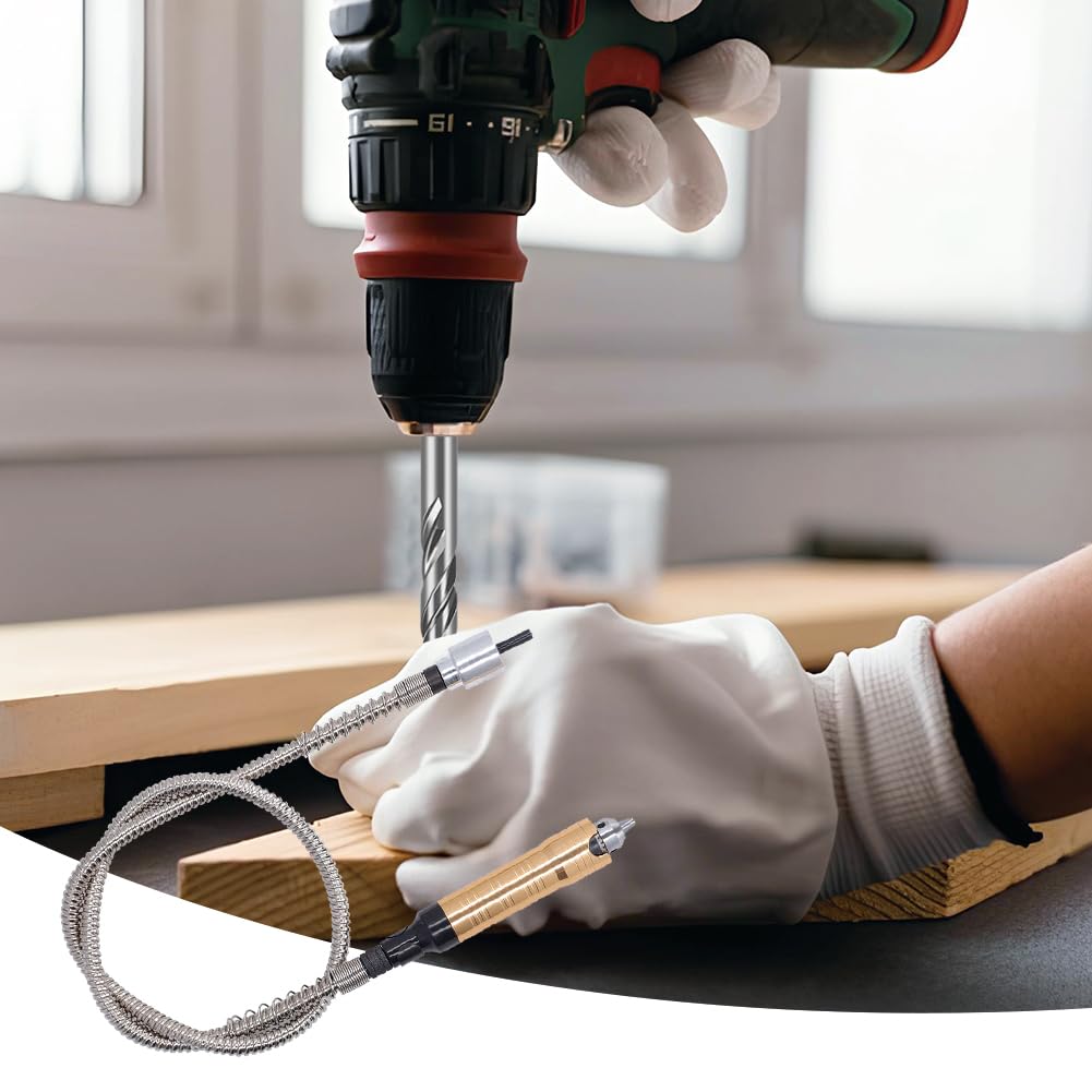 Flex Wellen VerläNgerungsfutterschlüSsel, Flex-Schaft-VerläNgerungsfutter-Adapter, Biegsame Welle, Rotierender Schleifer Fortschrittlicher Flexibler Aufsatz FüR Elektrische Bohrmaschine