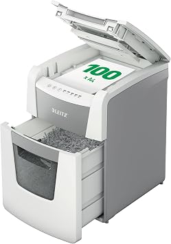 Leitz IQ Autofeed Small Office Micro Cut Paper Shredder P5, Automatic, 100
