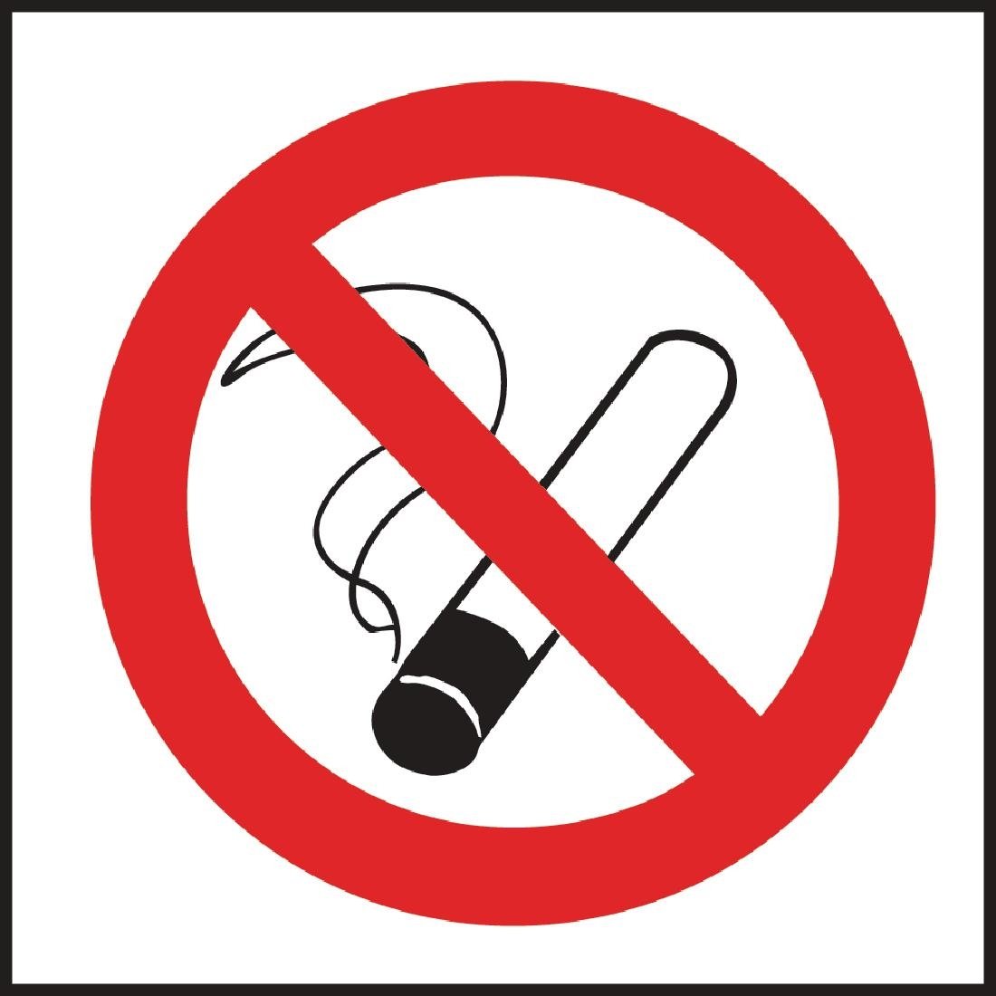 Sicherheitsschild „No Smoking“ – 100 X 150 Mm, Wiederverschließbar & EN ISO 7010 Konform