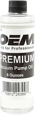 OEMTOOLS 24399 Vacuum Pump Oil, 8 oz, Hydrotreated, 8oz Vacuum Oil Change Tool Accessory, Widely Compatible for Fluid Pump, Automotive, Electrical, and Mechanical Systems