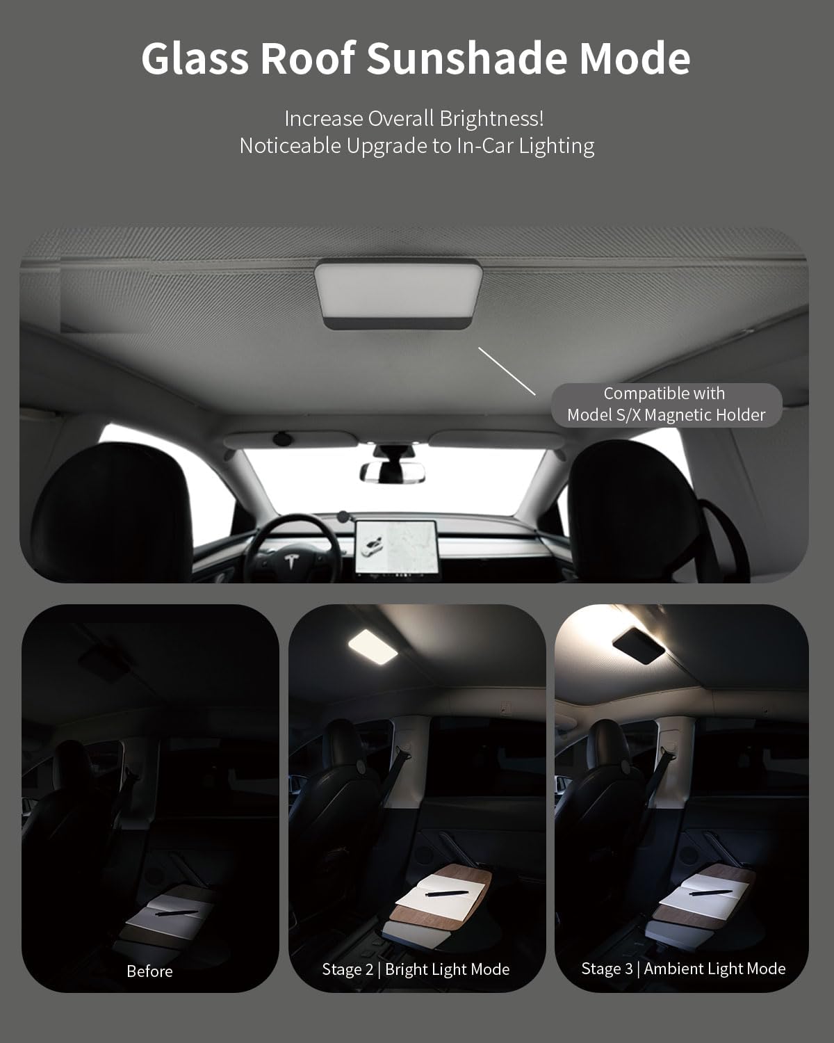 JOWUA Portable LED Light Compatible for MagSafe Wireless Charging, Supports Wireless Charging only