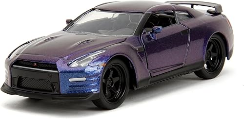 Jada Pink Slips 1:32 W2 2009 Nissan GT-R - Auto fundido a presión, juguetes para niños y adultos (morado metálico)