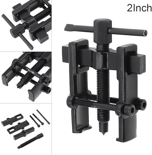 Miniatura 9 de OriGlam - Herramienta de extracción de engranajes de dos mandíbulas ajustable, kit de extracción de bomba de 2 pulgadas de acero al carbono
