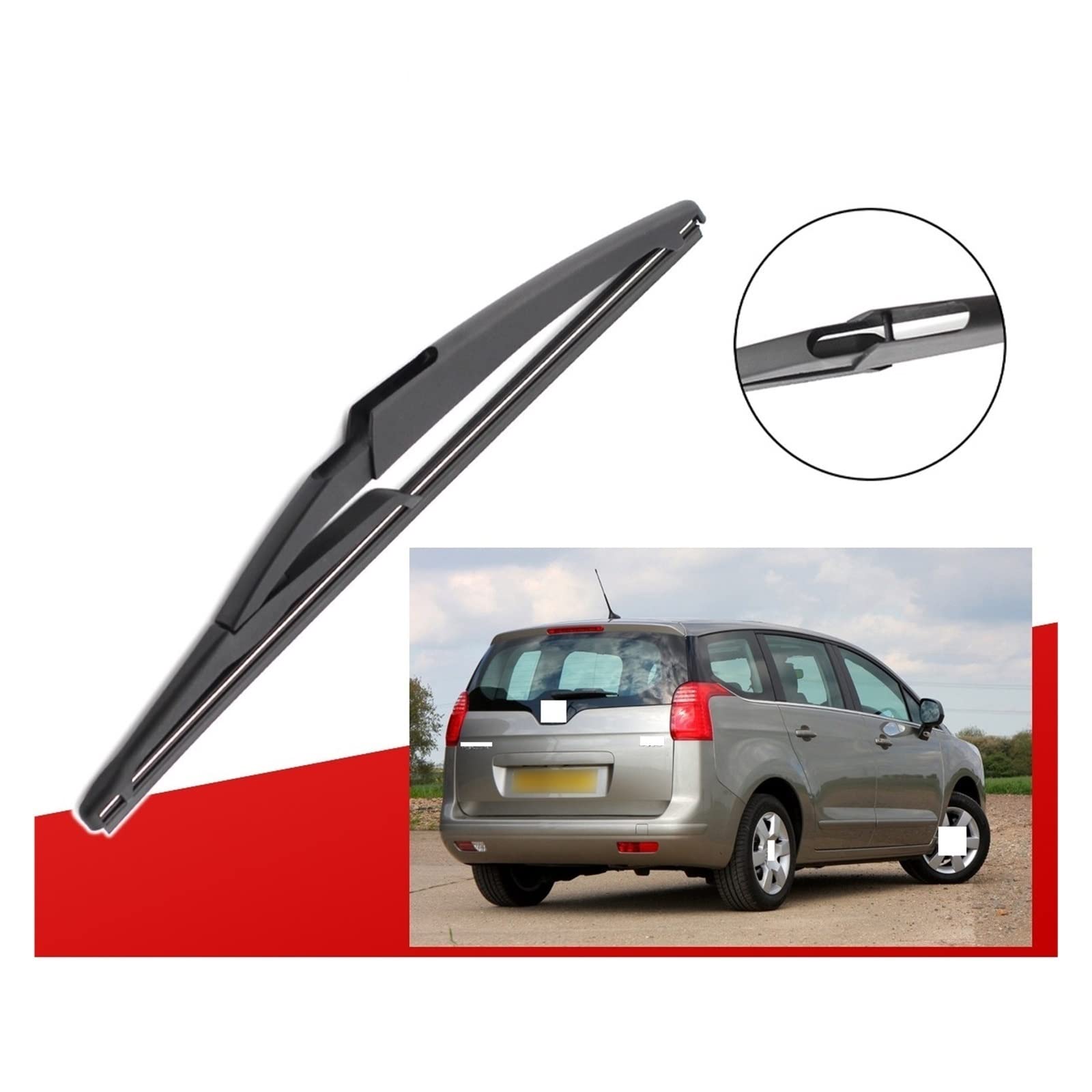 Escobilla Limpiaparabrisas Delantera Coche Para P&eugeot para MK1 para 5008 2009 2010 2011 2012 2013 2014 2015 2016 limpiaparabrisas delantero y trasero 30 "+ 28" + 11 ".