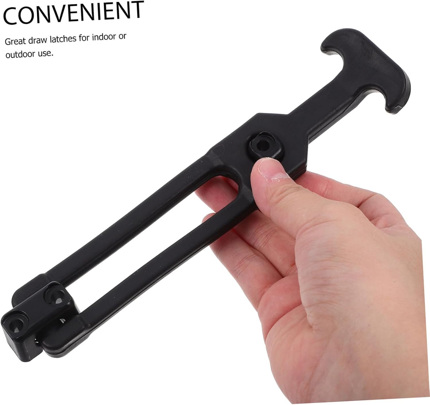 NUOBESTY 1set Rubber T Handle Draw Latches Flexible Toolbox Hasp for Toolboxes Coolers Machinery Durable Elastic Design Vibration Reducing Fasteners for Indoor Outdoor Use 2pcs