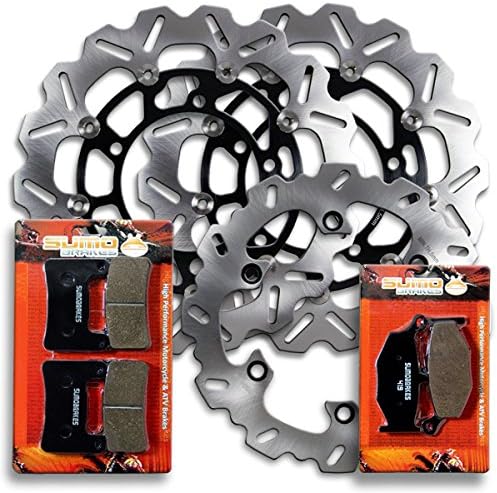 Sumo Front + Rear Brake Disc Rotors + Pads fits Suzuki GSX 1300 R RK8 RK9 RL0 RL1 RL2 Hayabusa [2008 2009 2010 2011 2012]
