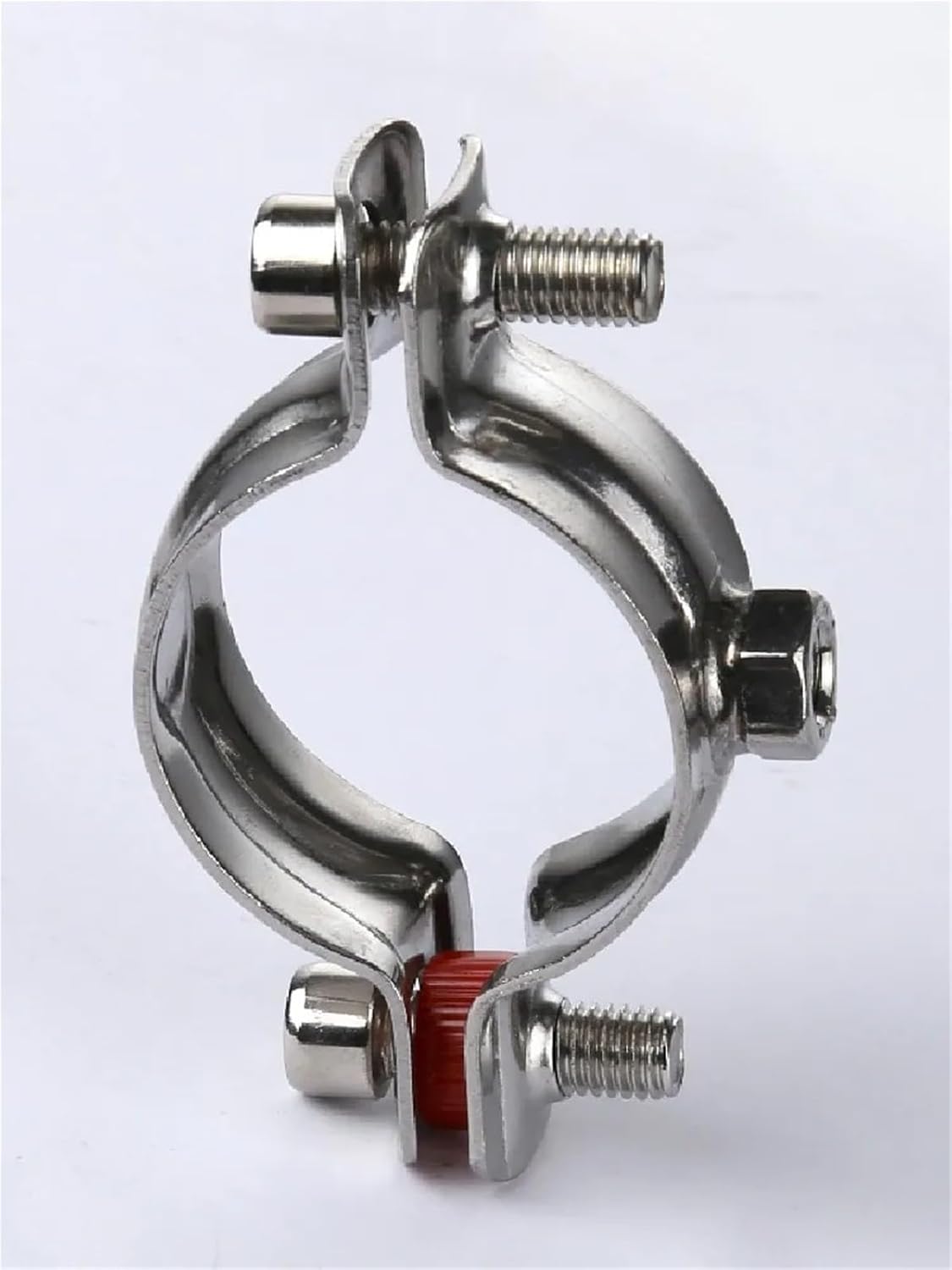 1Pcs 19-108mm OD Tube M8x1.25mm Female 304 Stainless Steel Pipe Hanger Bracket Clamp Suppoert Clip Homebrew(19-22mm)