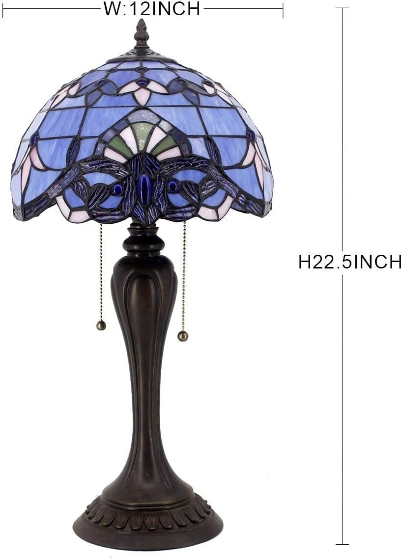 WERFACTORY Tiffany Lamp Series Stained Glass Style Lampshade Decorative Living Room Bedroom