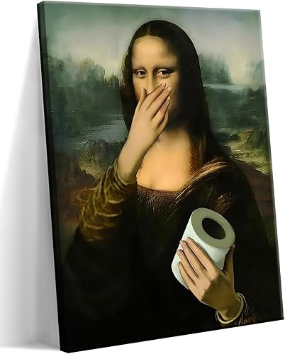 Miniatura 18 de Divertida Decoración de Pared para Baño Arte de Pared en Blanco y Negro - Pósteres de Películas Clásicas Impresión en Lienzo, Arte de Pared Lienzo