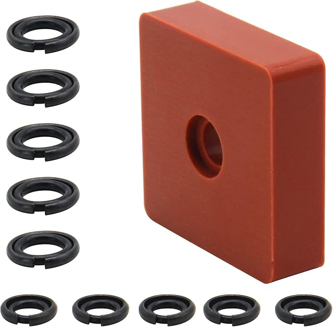 RURBRIN (5+5 Sets) 3/8" & 1/2" Impact Wrench Retainer Rings with Oring