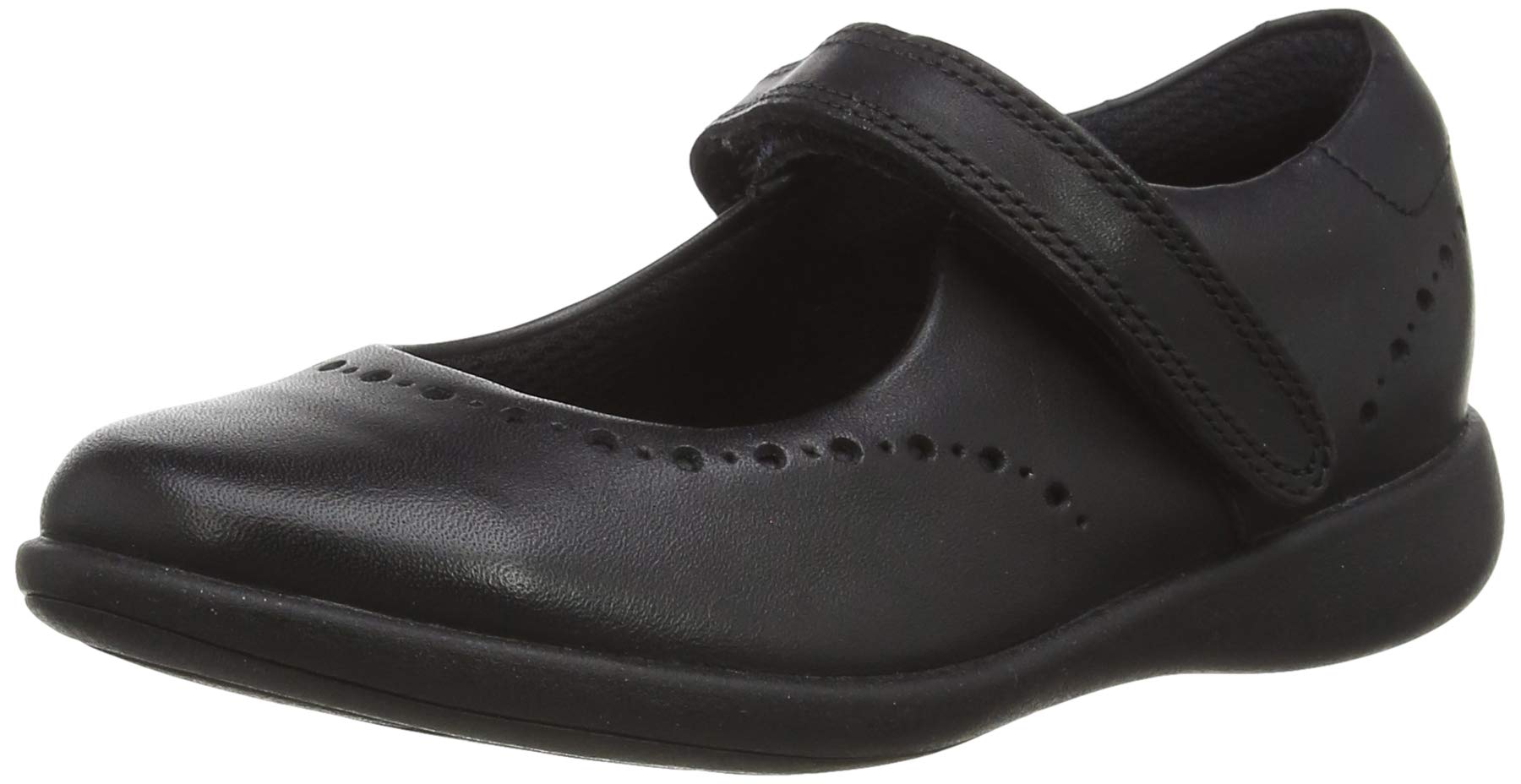 Clarks 261431017 Girls’ Ballet Flats, Black (Black Leather Black Leather), 11 UK