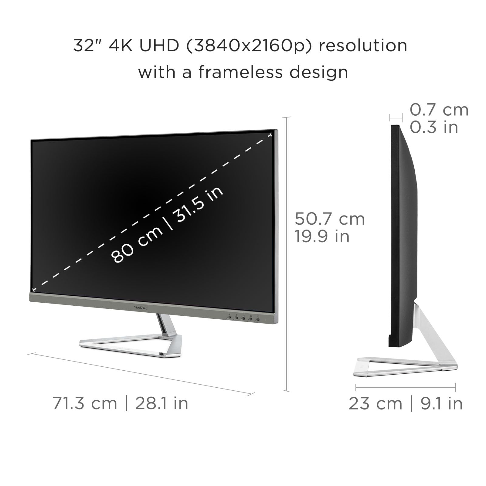 ViewSonic 31.5インチ 4K HDMI ViewSonic 32