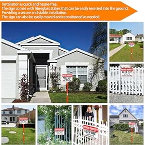 Large Private Property Sign with Stake, Keep Out Signs, No Right to Roam 14x10" Heavy-Duty Aluminum Metal Sign with Easy-Install 37-Inch Fiberglass Pole Kit, High Visibility No Trespassing Marker for Home/Yard and Business Use (1-Pack) Large Private Property Sign with Stake Keep Out Signs No Right to Roam 14×10 Heavy Duty Aluminum Metal Sign with Easy Install 37 Inch Fiberglass Pole Kit High Visibility No Trespassing Marker for Home