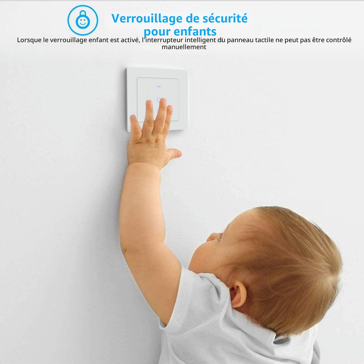 Interrupteur de volet roulant sans fil [6 gen] Interrupteur pour stores avec LED contrôlable, contrôle de volet roulant compatible avec Echo Alexa/Google, 2 pièces
