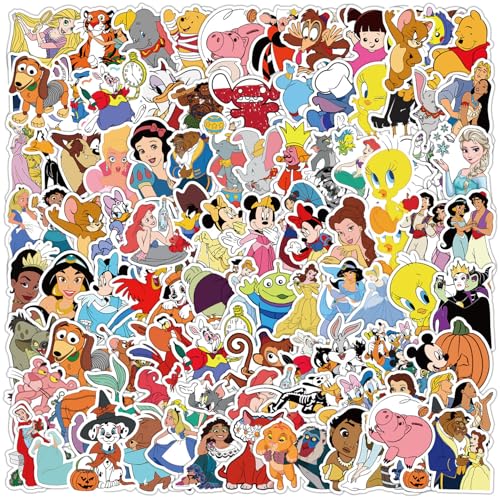 Pegatinas de princesa, 100 unidades lindas pegatinas de princesa de cuento de hadas, pegatinas de vinilo impermeables para ordenador portátil, monopatín, bicicleta, guitarra, laggage, bicicleta, niños