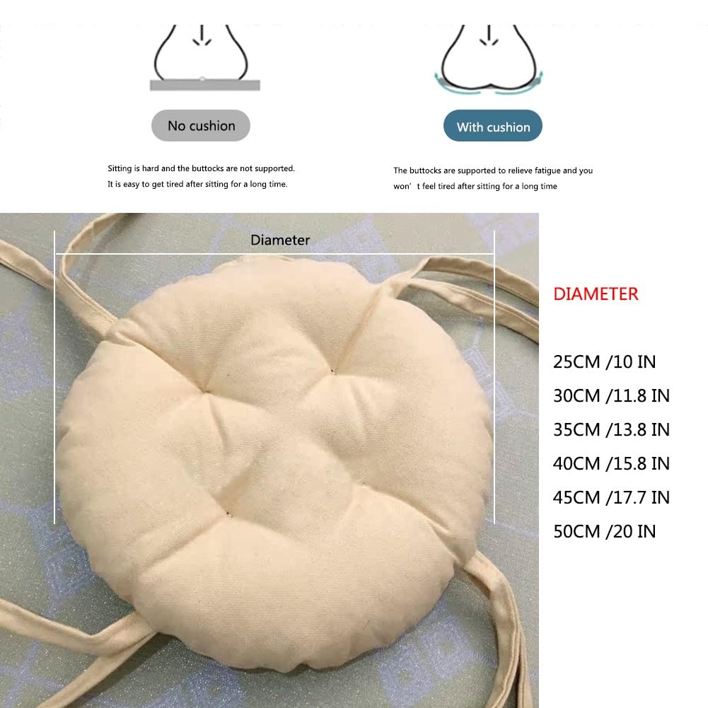 Comodo cuscino rotondo per sgabelli da bar e sedie da ufficio, cuscino elastico in pelliccia spessa, diametro 35 cm, perfetto per bistrot e decorazioni per la casa